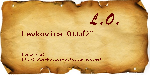 Levkovics Ottó névjegykártya